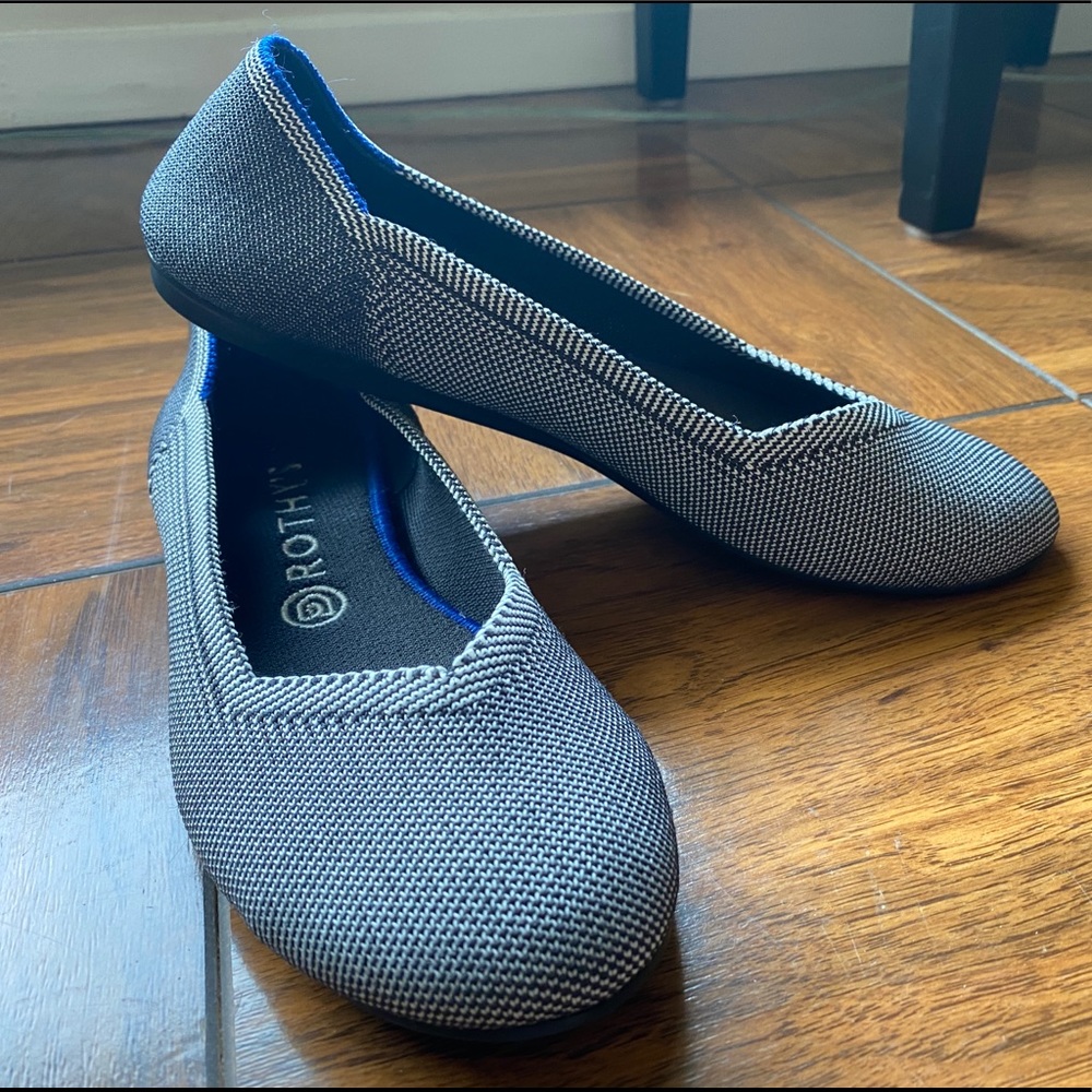Rothy’s Grey Birdseye Flat